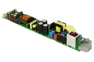 This example shows an AC-DC converter that is used mainly in building systems technology applications.